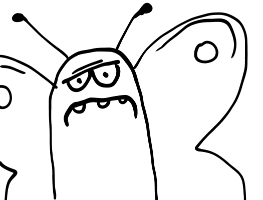 An unimpressed bug